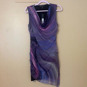 New Elizabeth and James Sunset Makika Sleeveless Cocktail Silk Dress Size M